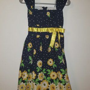 Navy Sleeveless Girls Dress - NWOT